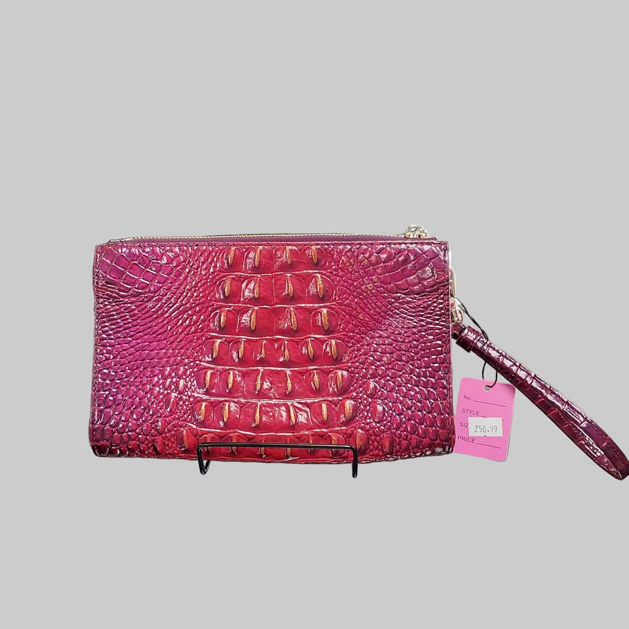 Brahmin Pink and Red Wristlet