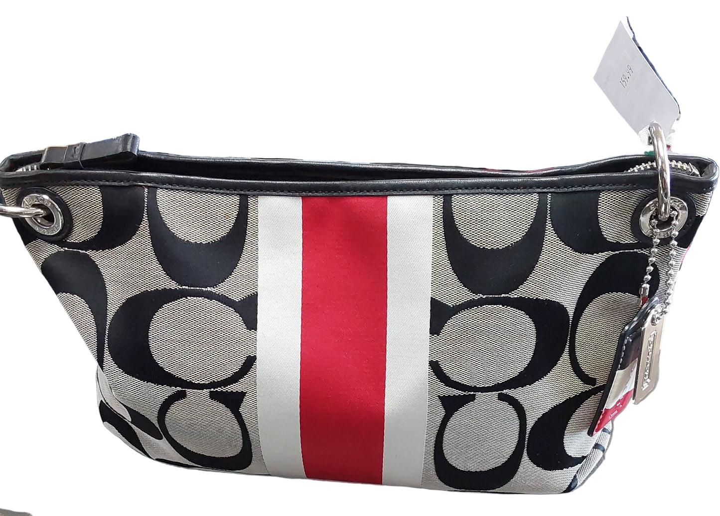 Coach bag gray and red